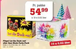 Poetzsch Padborg Flügel Let the Duck out! eller Små Shots Party-Pack tilbud
