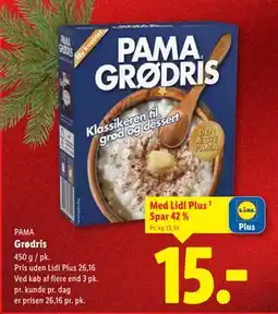 Lidl Grødris tilbud