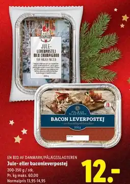 Lidl Jule- eller baconleverpostej tilbud