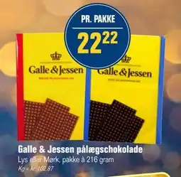 Otto Duborg Galle & Jessen pålægschokolade tilbud