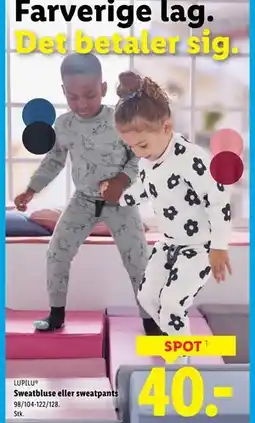 Lidl Sweatbluse eller sweatpants tilbud