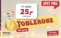 Poetzsch Padborg Toblerone tilbud