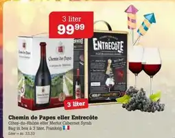 Poetzsch Padborg Chemin de Papes eller Entrecôte tilbud