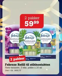 Poetzsch Padborg Febreze Refill til stikkontakten tilbud