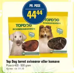 Otto Duborg Top Dog tørret svineører eller komave tilbud