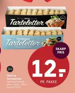 SPAR Gestus Tarteletter tilbud