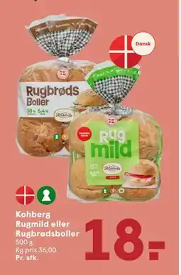 SPAR Kohberg Rugmild eller Rugbrøds tilbud