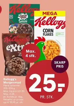 SPAR Kellogg’s Morgenmad tilbud