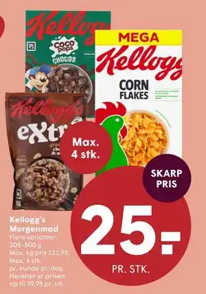 SPAR Kellogg’s Morgenmad tilbud