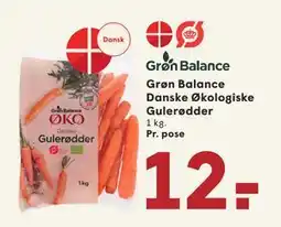 SPAR Grøn Balance Danske Økologiske Gulerødder tilbud