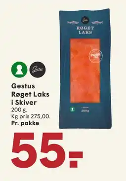SPAR Gestus Røget Laks i Skiver tilbud