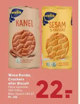 SPAR Wasa Runda, Crackers eller Biscuit tilbud