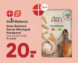 SPAR Grøn Balance Dansk Økologisk Hvedemel tilbud