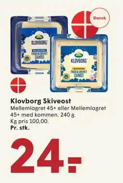 SPAR Klovborg Skiveost tilbud