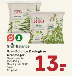 SPAR Grøn Balance Økologiske Grøntsager tilbud