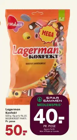 SPAR Lagerman Konfekt tilbud
