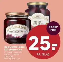 SPAR Den Gamle Fabrik Kirsebærsauce tilbud
