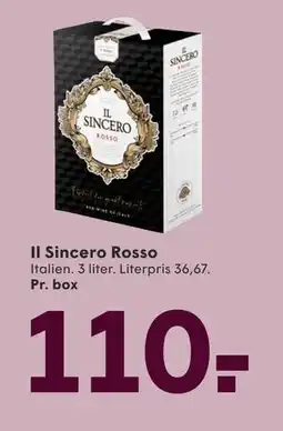 SPAR Il Sincero Rosso tilbud