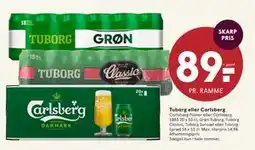SPAR Tuborg eller Carlsberg tilbud