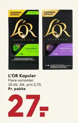 SPAR L’OR Kapsler tilbud