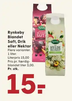 SPAR Rynkeby Blandet Saft, Drik eller Nektar tilbud