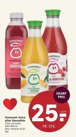 SPAR Innocent Juice eller Smoothie tilbud