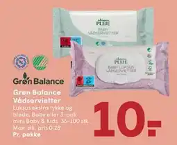 SPAR Grøn Balance Vådservietter tilbud