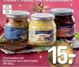 REMA 1000 Fiskemandens sild Marinerede, karry eller krydder 290-550 g tilbud
