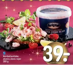 REMA 1000 Nordatlantiske ekstra store rejer 285 g tilbud