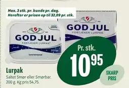 Min Købmand Lurpak tilbud