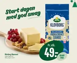 Min Købmand Klovborg Skæreost tilbud