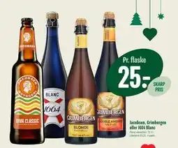 Min Købmand Jacobsen, Grimbergen eller 1664 Blanc tilbud