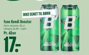 Min Købmand Faxe Kondi Booster tilbud