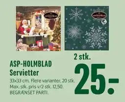 Min Købmand ASP-HOLMBLAD Servietter tilbud