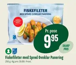 Min Købmand Fiskefileter med Sprød Ovnklar Panering tilbud