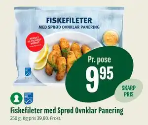 Fiskefileter med Sprød Ovnklar Panering
