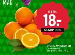 MENY STORE APPELSINER tilbud