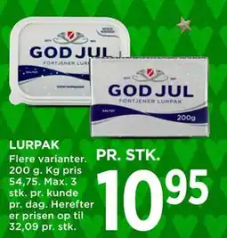 MENY LURPAK tilbud