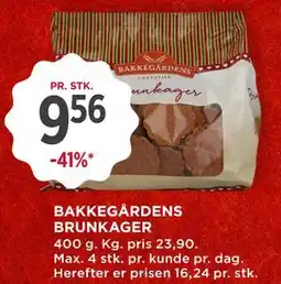 MENY BAKKEGÅRDENS BRUNKAGER tilbud