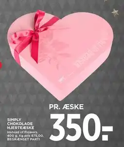 MENY SIMPLY CHOKOLADE HJERTEÆSKE tilbud