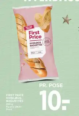 MENY FIRST PRICE HVIDLØGSBAGUETTES tilbud