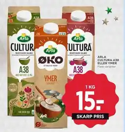 MENY ARLA CULTURA A38 ELLER YMER tilbud