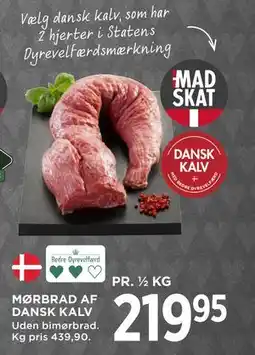 MENY MØRBRAD AF DANSK KALV tilbud