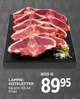 MENY LAMME KOTELETTER tilbud