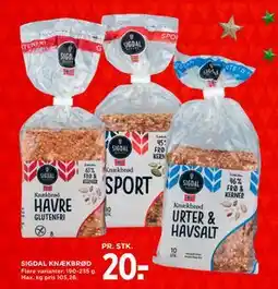 MENY SIGDAL KNÆKBRØD tilbud