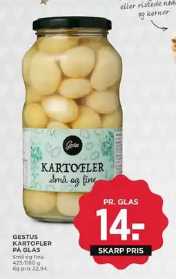MENY GESTUS KARTOFLER PÅ GLAS tilbud