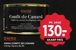 MENY OMHU CONFIT DE CANARD tilbud