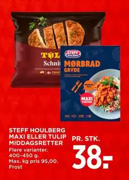 MENY STEFF HOULBERG MAXI ELLER TULIP MIDDAGSRETTER tilbud