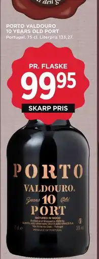 MENY PORTO VALDOURO 10 YEARS OLD PORT tilbud