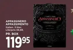 MENY APPASSINERO APPASSIMENTO tilbud